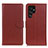 Coque Portefeuille Livre Cuir Etui Clapet M18L pour Samsung Galaxy S21 Ultra 5G Marron