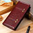 Coque Portefeuille Livre Cuir Etui Clapet M19L pour Samsung Galaxy S21 Ultra 5G Marron