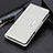 Coque Portefeuille Livre Cuir Etui Clapet M22L pour Samsung Galaxy S21 Ultra 5G Blanc