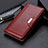 Coque Portefeuille Livre Cuir Etui Clapet M22L pour Samsung Galaxy S21 Ultra 5G Marron Petit