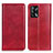 Coque Portefeuille Livre Cuir Etui Clapet N01P pour Oppo A74 4G Rouge