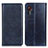 Coque Portefeuille Livre Cuir Etui Clapet N01P pour Samsung Galaxy XCover 5 SM-G525F Bleu