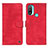 Coque Portefeuille Livre Cuir Etui Clapet N03P pour Motorola Moto E40 Rouge