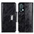 Coque Portefeuille Livre Cuir Etui Clapet N04P pour OnePlus Nord CE 5G Noir