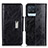 Coque Portefeuille Livre Cuir Etui Clapet N04P pour Realme 8 4G Petit