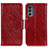 Coque Portefeuille Livre Cuir Etui Clapet N05P pour Motorola Moto G62 5G Rouge