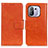 Coque Portefeuille Livre Cuir Etui Clapet N05P pour Xiaomi Mi 11 Pro 5G Orange