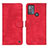 Coque Portefeuille Livre Cuir Etui Clapet N06P pour Motorola Moto G50 Rouge