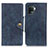 Coque Portefeuille Livre Cuir Etui Clapet N06P pour Oppo A94 4G Bleu Petit