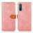 Coque Portefeuille Livre Cuir Etui Clapet N07P pour OnePlus Nord CE 5G Rose