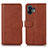 Coque Portefeuille Livre Cuir Etui Clapet N08P pour Nothing Phone 2 Marron Petit