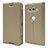 Coque Portefeuille Livre Cuir Etui Clapet P01 pour Sony Xperia XZ2 Compact Or