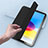 Coque Portefeuille Livre Cuir Etui Clapet P03 pour Apple iPad 10.9 (2022) Noir Petit