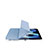 Coque Portefeuille Livre Cuir Etui Clapet P04 pour Apple iPad 10.2 (2020) Bleu Ciel Petit