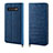 Coque Portefeuille Livre Cuir Etui Clapet P04 pour Samsung Galaxy S10 5G Bleu