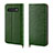 Coque Portefeuille Livre Cuir Etui Clapet P04 pour Samsung Galaxy S10 Plus Vert
