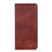 Coque Portefeuille Livre Cuir Etui Clapet pour Alcatel 1S (2019) Marron Petit