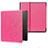 Coque Portefeuille Livre Cuir Etui Clapet pour Amazon Kindle Oasis 7 inch Rose Rouge