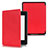 Coque Portefeuille Livre Cuir Etui Clapet pour Amazon Kindle Paperwhite 6 inch Rouge