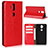 Coque Portefeuille Livre Cuir Etui Clapet pour Asus Zenfone 5 Lite ZC600KL Rouge