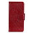 Coque Portefeuille Livre Cuir Etui Clapet pour BQ Vsmart Active 1 Rouge Petit