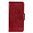 Coque Portefeuille Livre Cuir Etui Clapet pour HTC Desire 19 Plus Rouge