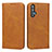 Coque Portefeuille Livre Cuir Etui Clapet pour Huawei Honor 20 Orange