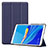 Coque Portefeuille Livre Cuir Etui Clapet pour Huawei MediaPad M6 8.4 Bleu