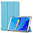 Coque Portefeuille Livre Cuir Etui Clapet pour Huawei MediaPad M6 8.4 Bleu Ciel