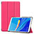Coque Portefeuille Livre Cuir Etui Clapet pour Huawei MediaPad M6 8.4 Rose Rouge