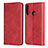Coque Portefeuille Livre Cuir Etui Clapet pour Huawei Y7p Rouge