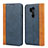 Coque Portefeuille Livre Cuir Etui Clapet pour LG G7 Bleu