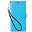 Coque Portefeuille Livre Cuir Etui Clapet pour Nokia X3 Bleu Ciel
