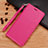 Coque Portefeuille Livre Cuir Etui Clapet pour Nokia X7 Rose Rouge
