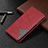 Coque Portefeuille Livre Cuir Etui Clapet pour Realme 6 Rouge
