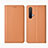Coque Portefeuille Livre Cuir Etui Clapet pour Realme X50m 5G Orange