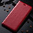 Coque Portefeuille Livre Cuir Etui Clapet pour Samsung Galaxy Note 10 Lite Rouge