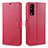 Coque Portefeuille Livre Cuir Etui Clapet pour Vivo Y20i India Rouge