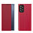 Coque Portefeuille Livre Cuir Etui Clapet Q02H pour Samsung Galaxy A33 5G Rouge