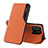 Coque Portefeuille Livre Cuir Etui Clapet Q02H pour Xiaomi Redmi 10 Power Orange