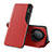 Coque Portefeuille Livre Cuir Etui Clapet QH1 pour Huawei Honor Magic5 Lite 5G Rouge