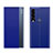 Coque Portefeuille Livre Cuir Etui Clapet QH1 pour Huawei P40 Lite E Bleu