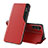 Coque Portefeuille Livre Cuir Etui Clapet QH1 pour Samsung Galaxy A14 5G Rouge