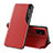 Coque Portefeuille Livre Cuir Etui Clapet QH1 pour Samsung Galaxy A51 5G Rouge