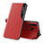 Coque Portefeuille Livre Cuir Etui Clapet QH1 pour Samsung Galaxy M10S Rouge