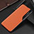 Coque Portefeuille Livre Cuir Etui Clapet QH2 pour Samsung Galaxy A50 Orange