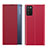 Coque Portefeuille Livre Cuir Etui Clapet QH2 pour Samsung Galaxy M02s Rouge