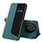 Coque Portefeuille Livre Cuir Etui Clapet QH3 pour Huawei Mate 60 Pro+ Plus Vert Petit