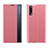 Coque Portefeuille Livre Cuir Etui Clapet QH3 pour Samsung Galaxy A50S Or Rose