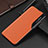 Coque Portefeuille Livre Cuir Etui Clapet QH3 pour Samsung Galaxy M14 5G Orange Petit